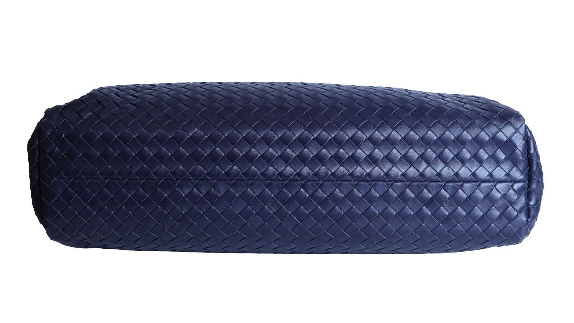 Preloved BOTTEGA VENETA Intrecciato Nappa Leather Briefcase Navy Blue | Luxe Again Maison