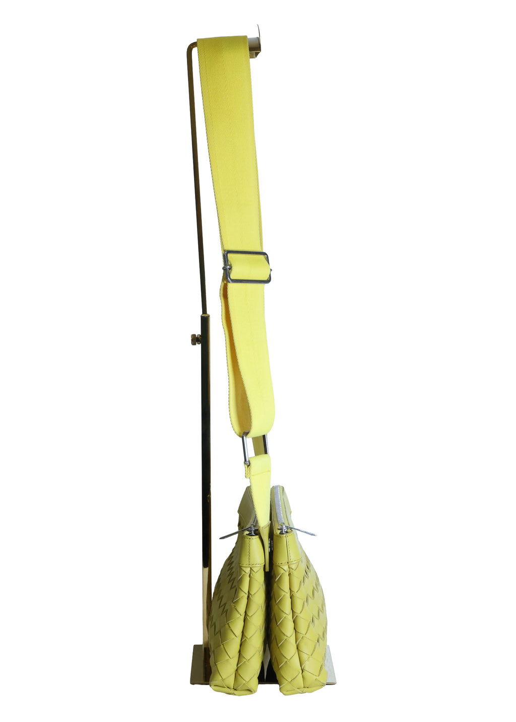 Preloved BOTTEGA VENETA Intrecciato Leather Duo Crossbody Bag Yellow | Luxe Again Maison