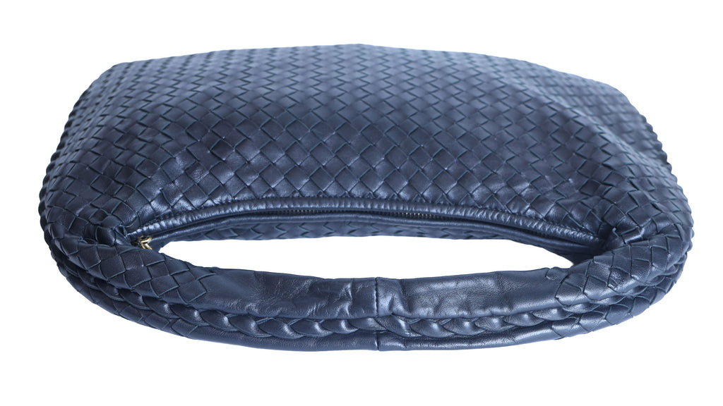 Preloved BOTTEGA VENETA Intrecciato Nappa Leather Hobo Bag Black | Luxe Again Maison