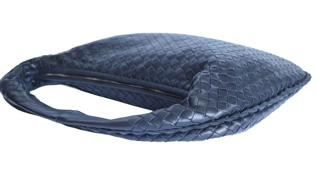 Preloved BOTTEGA VENETA Intrecciato Nappa Leather Hobo Bag Black | Luxe Again Maison