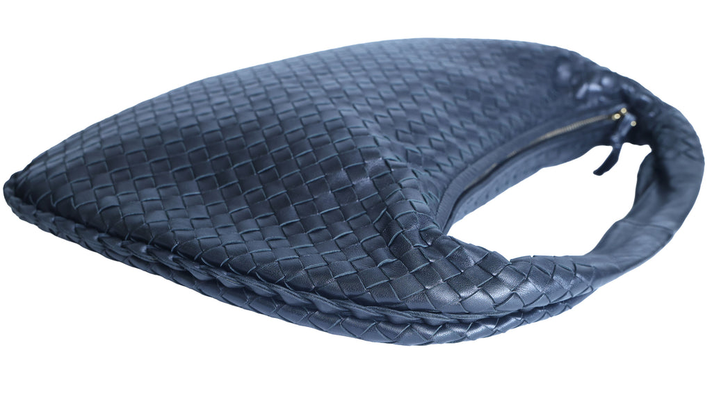 Preloved BOTTEGA VENETA Intrecciato Nappa Leather Hobo Bag Black | Luxe Again Maison