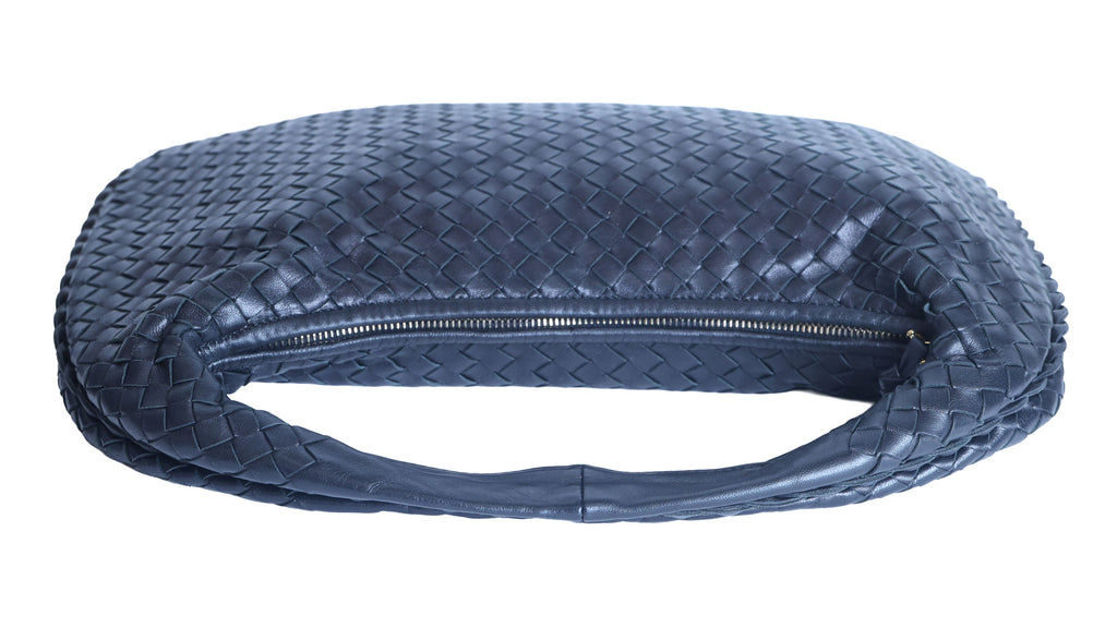 Preloved BOTTEGA VENETA Intrecciato Nappa Leather Hobo Bag Black | Luxe Again Maison