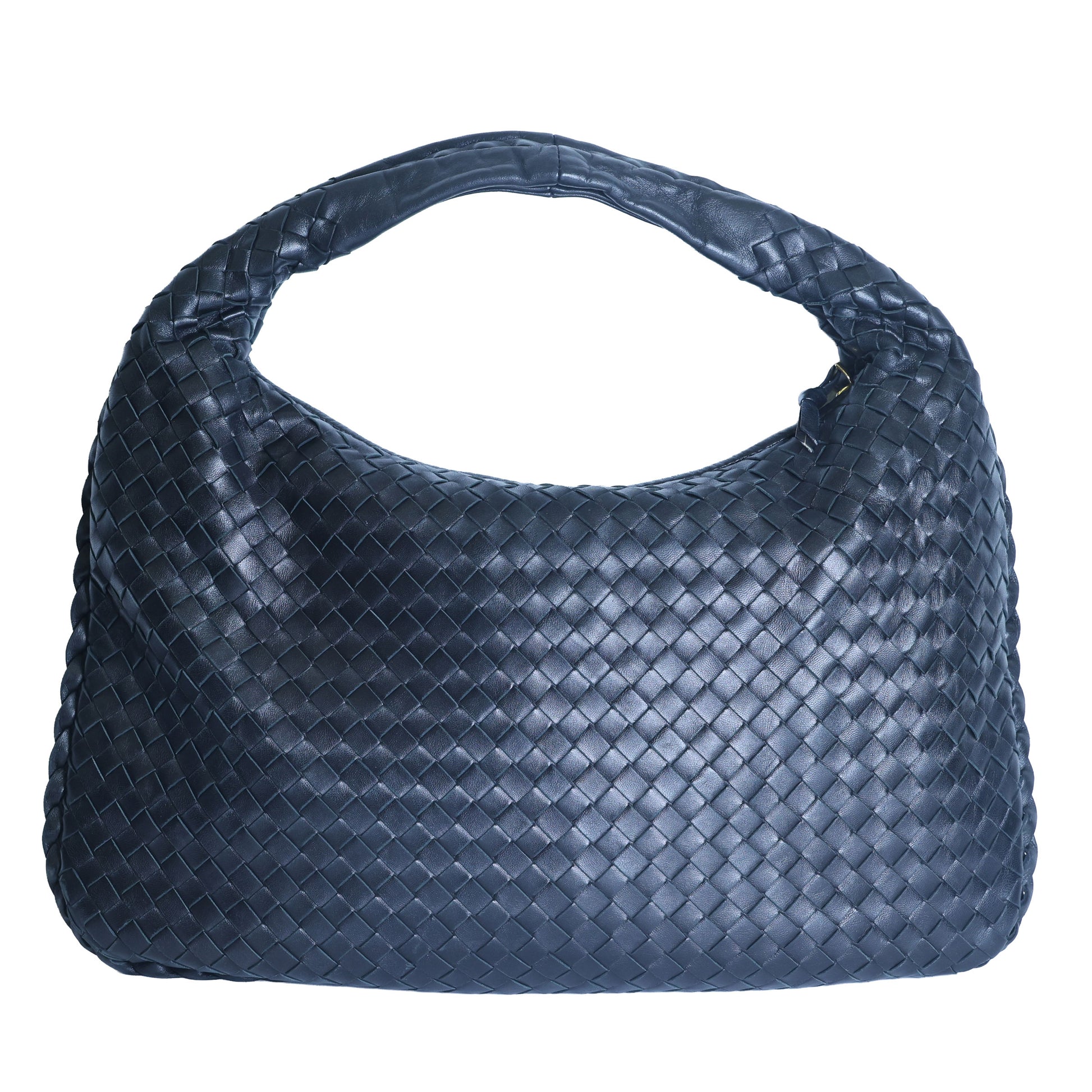 Preloved BOTTEGA VENETA Intrecciato Nappa Leather Hobo Bag Black | Luxe Again Maison