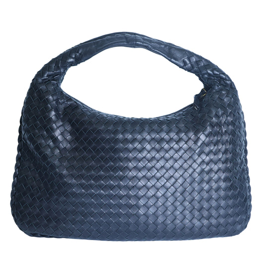 Preloved BOTTEGA VENETA Intrecciato Nappa Leather Hobo Bag Black | Luxe Again Maison