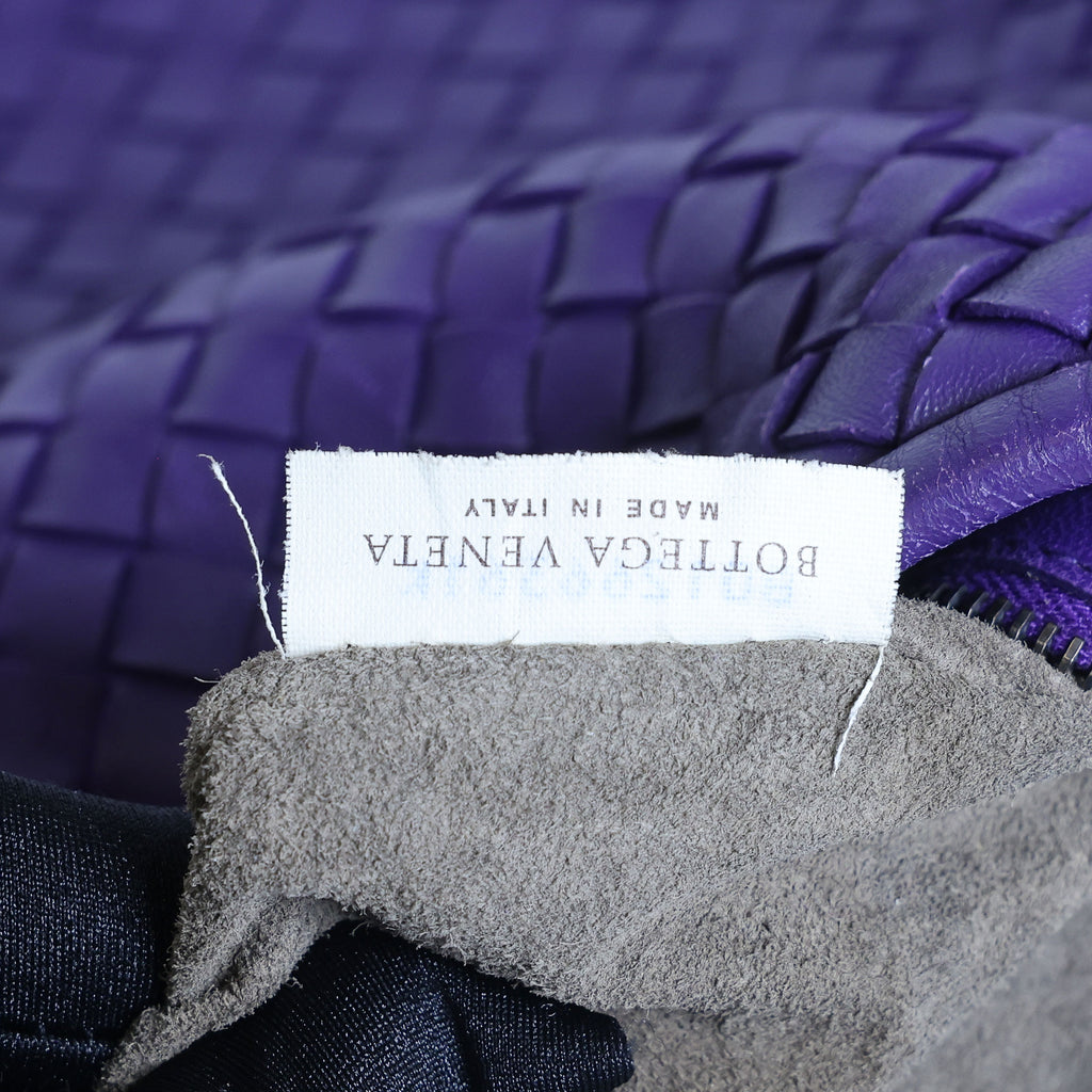 Preloved BOTTEGA VENETA Intrecciato Nappa Leather Hobo Shoulder Bag Purple | Luxe Again Maison