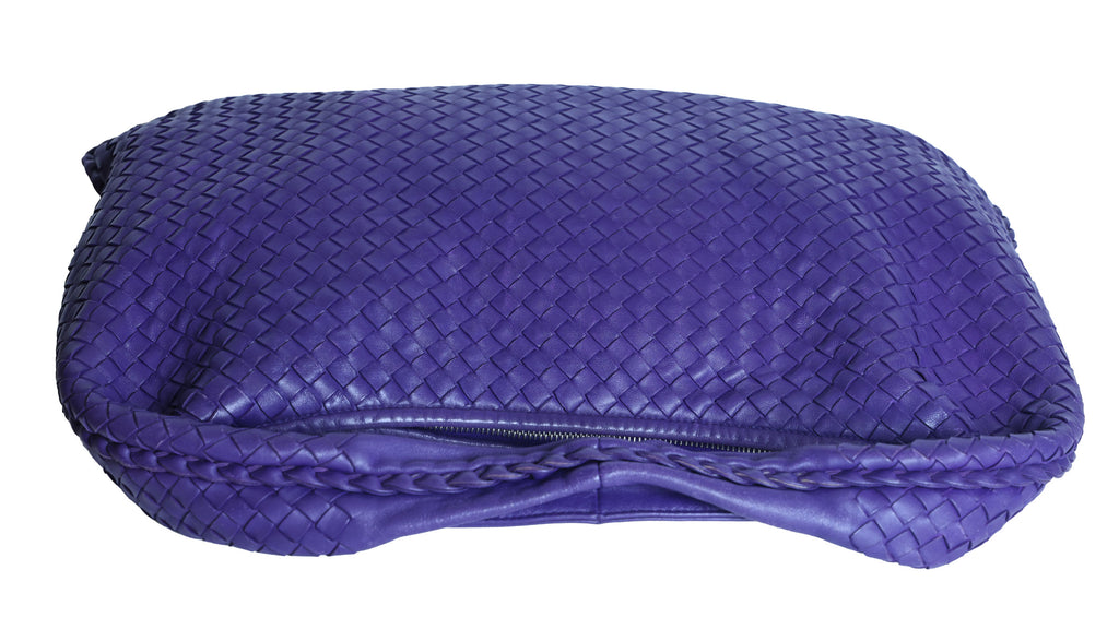 Preloved BOTTEGA VENETA Intrecciato Nappa Leather Hobo Shoulder Bag Purple | Luxe Again Maison