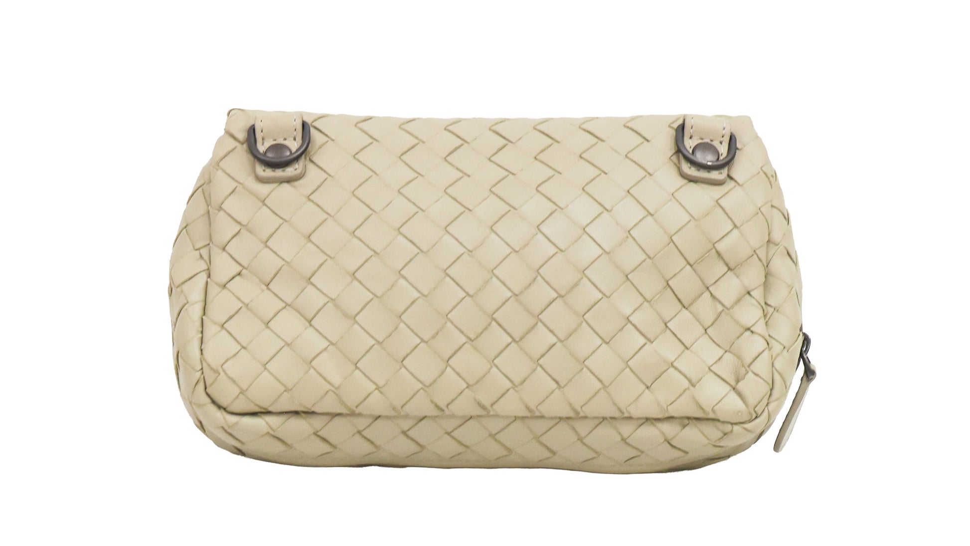 Preloved BOTTEGA VENETA Intrecciato Nappa Leather Small Chain Cross Body Bag Beige | Luxe Again Maison