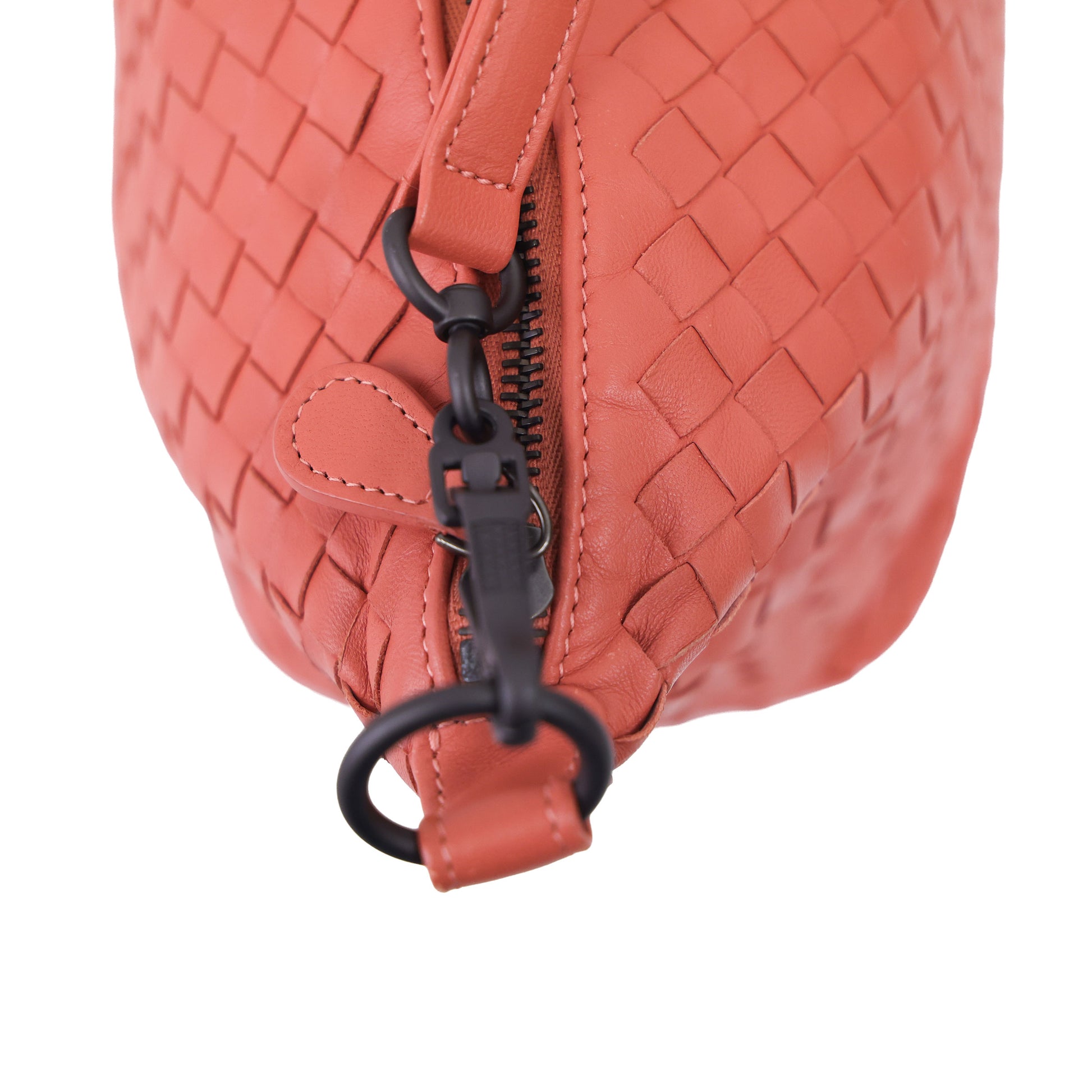Preloved BOTTEGA VENETA Intrecciato Nappa Leather Small Shoulder Bag Pink | Luxe Again Maison
