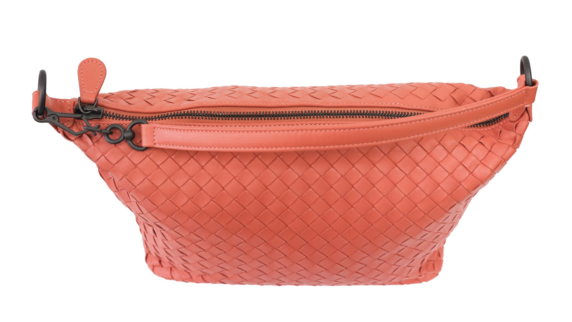 Preloved BOTTEGA VENETA Intrecciato Nappa Leather Small Shoulder Bag Pink | Luxe Again Maison