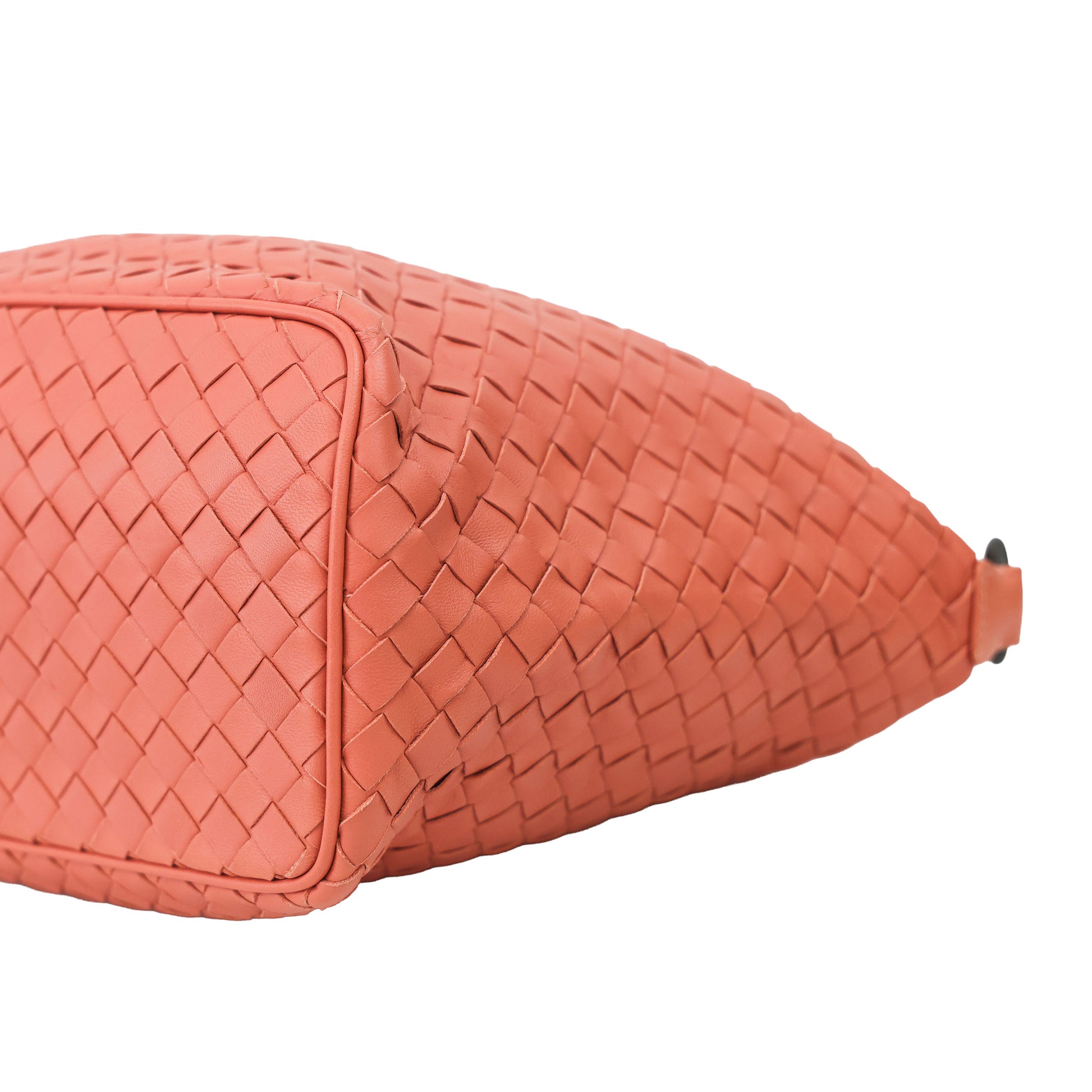 Preloved BOTTEGA VENETA Intrecciato Nappa Leather Small Shoulder Bag Pink | Luxe Again Maison