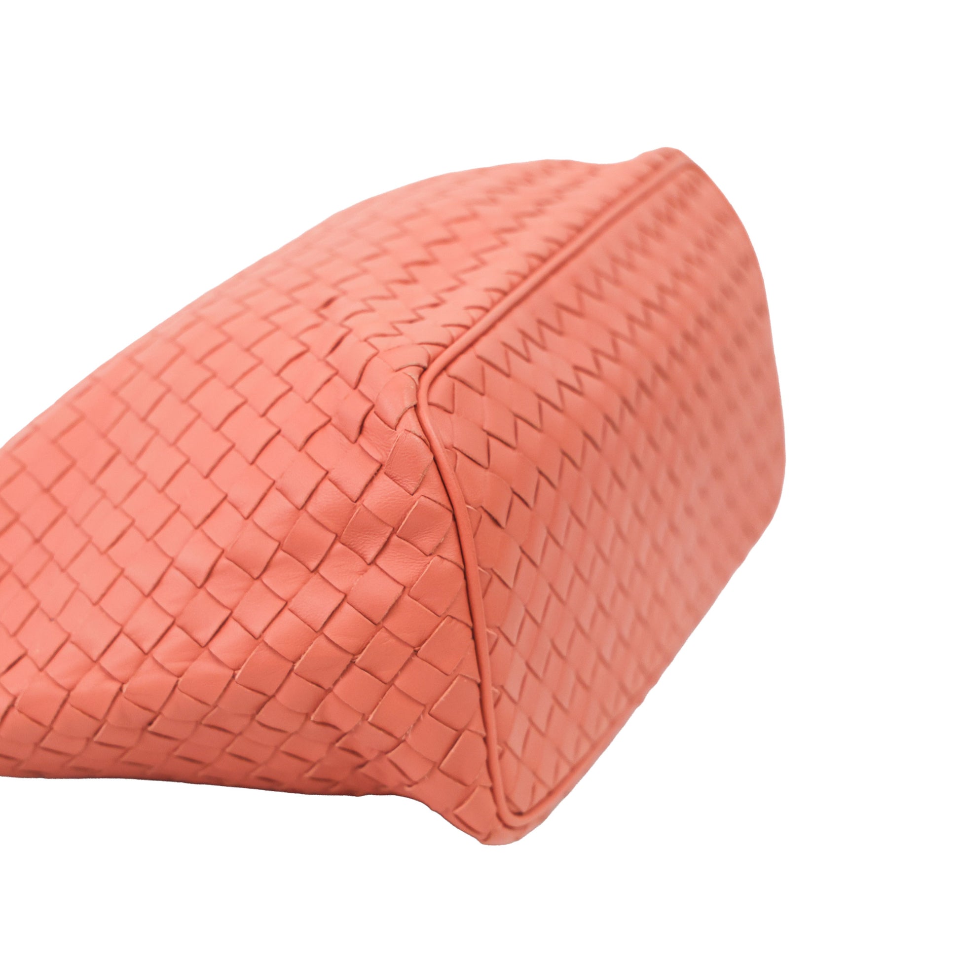 Preloved BOTTEGA VENETA Intrecciato Nappa Leather Small Shoulder Bag Pink | Luxe Again Maison