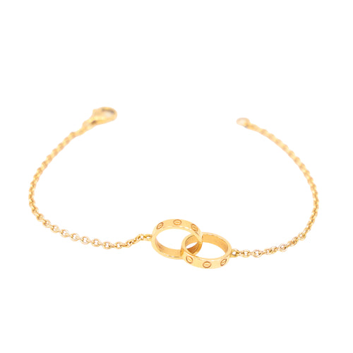 Preloved CARTIER Baby Love Bracelet 18K Rose Gold 3.7g Extra Chain Included | Luxe Again Maison