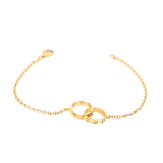 Preloved CARTIER Baby Love Bracelet 18K Rose Gold 3.7g Extra Chain Included | Luxe Again Maison
