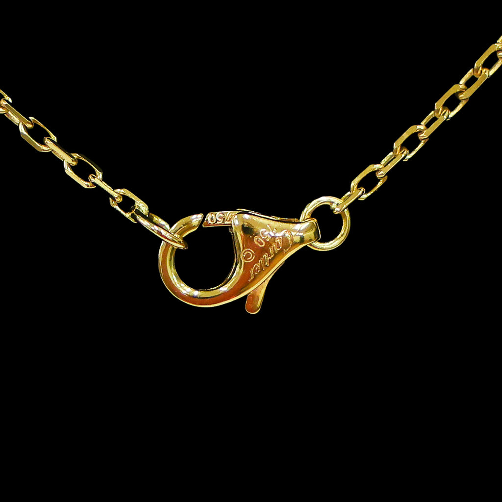 Preloved CARTIER C Heart 1P Diamond Necklace 18K Gold 4.0g | Luxe Again Maison