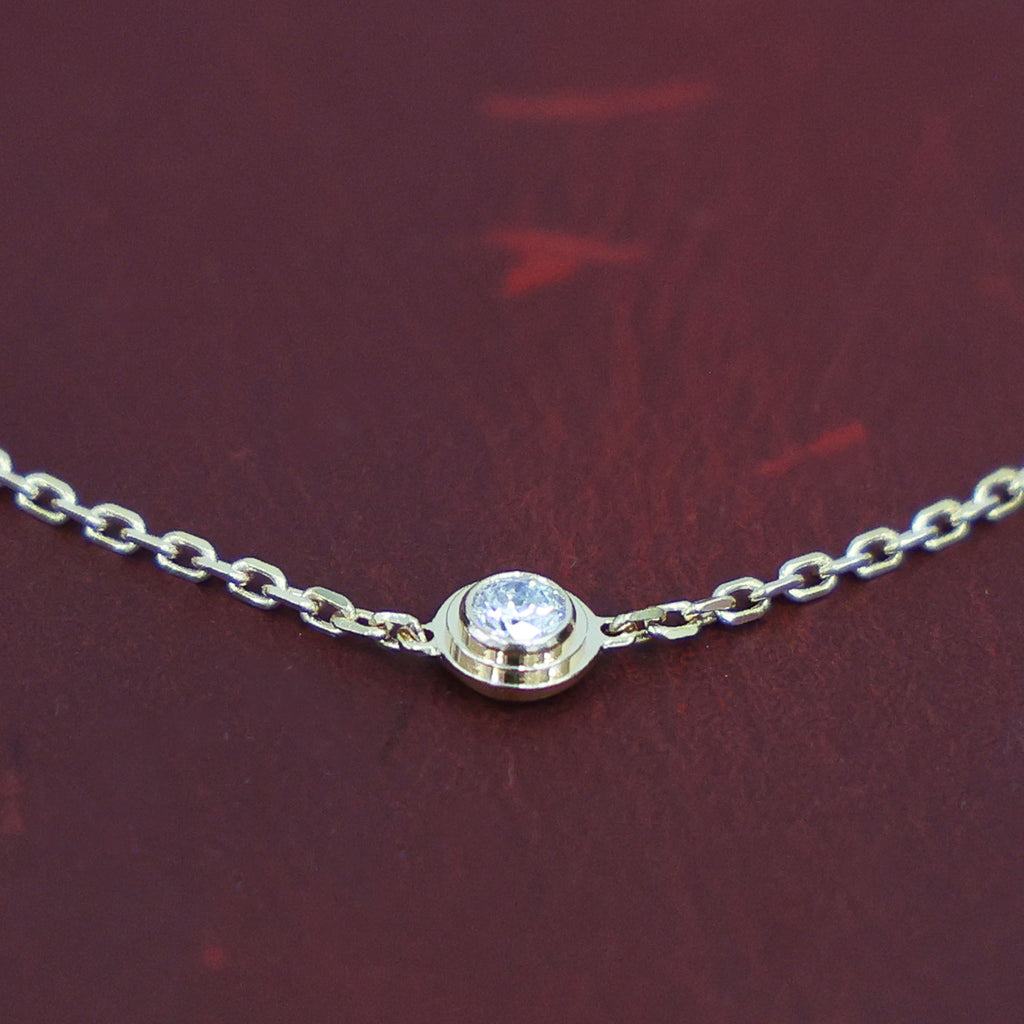 Preowned CARTIER D'amour XS Diamond Bracelet 18K Pink Gold 1.4g | Luxe Again Maison