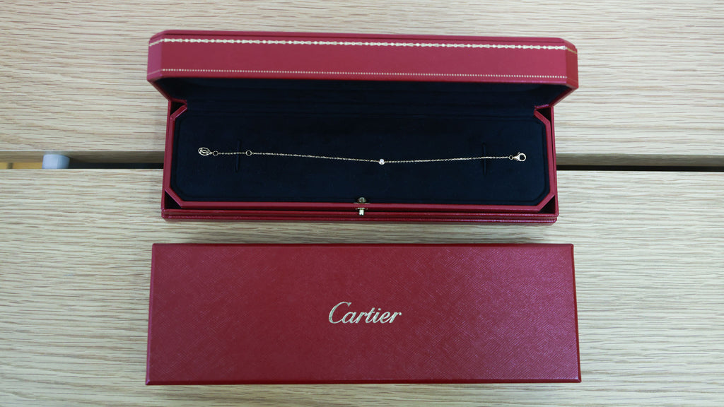 Preowned CARTIER D'amour XS Diamond Bracelet 18K Pink Gold 1.4g | Luxe Again Maison