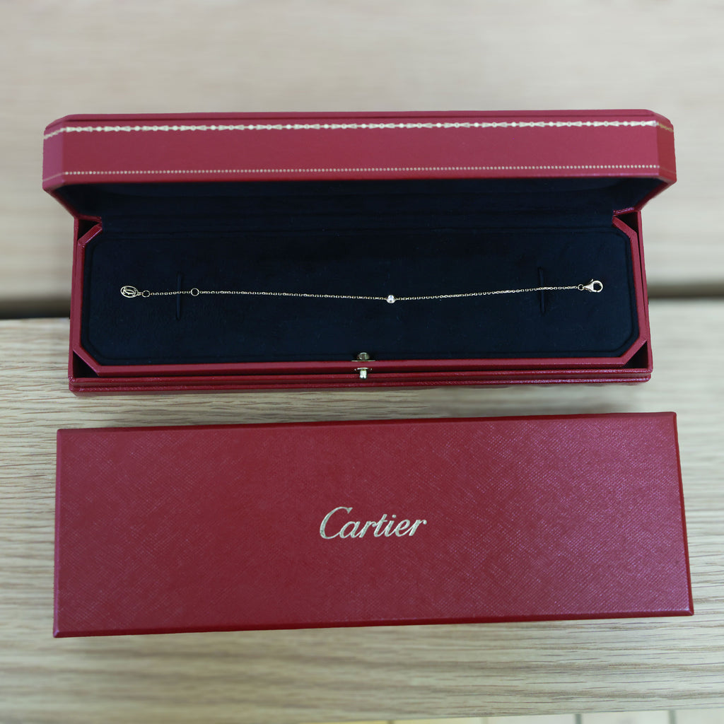 Preowned CARTIER D'amour XS Diamond Bracelet 18K Pink Gold 1.4g | Luxe Again Maison