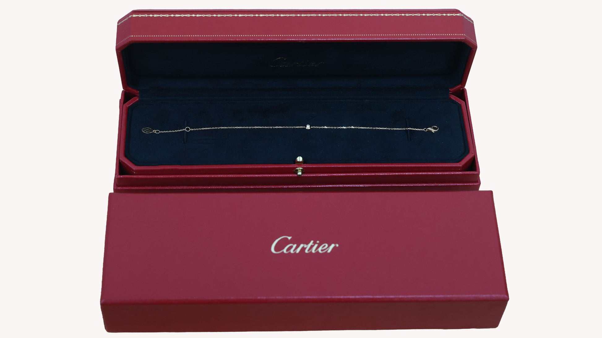 Preowned CARTIER D'amour XS Diamond Bracelet 18K Pink Gold 1.4g | Luxe Again Maison