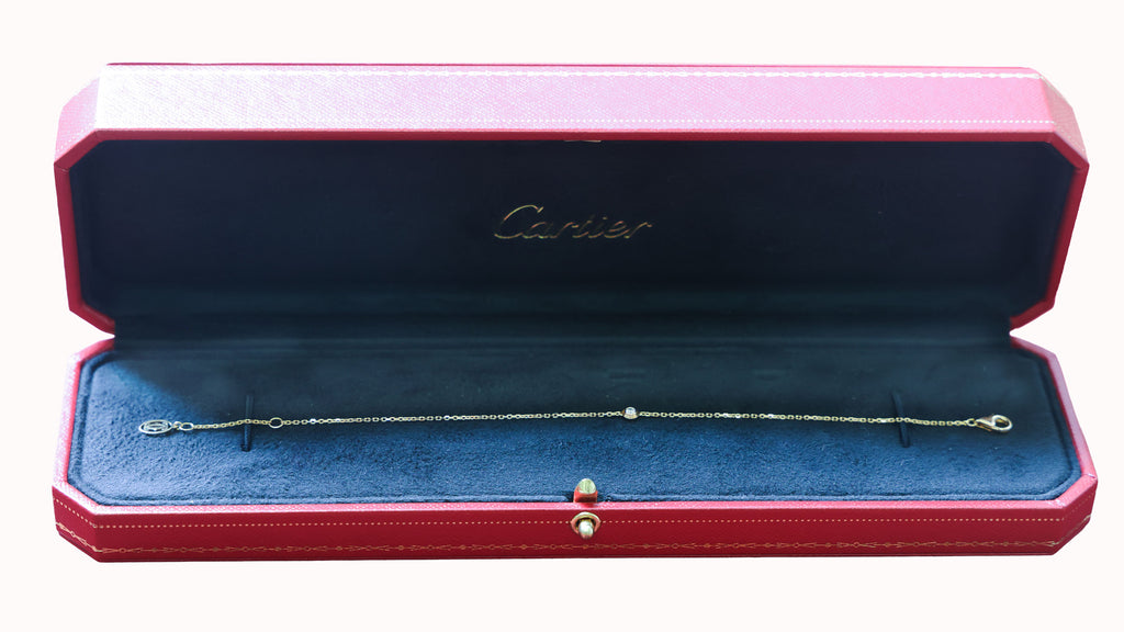 Preowned CARTIER D'amour XS Diamond Bracelet 18K Pink Gold 1.4g | Luxe Again Maison