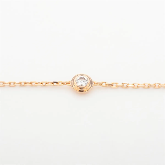 Preowned CARTIER D'amour XS Diamond Bracelet 18K Pink Gold 1.4g | Luxe Again Maison