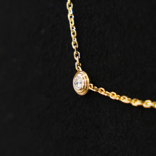 Preloved CARTIER D'amour XS Diamond Necklace 18K Gold 2.2g | Luxe Again Maison