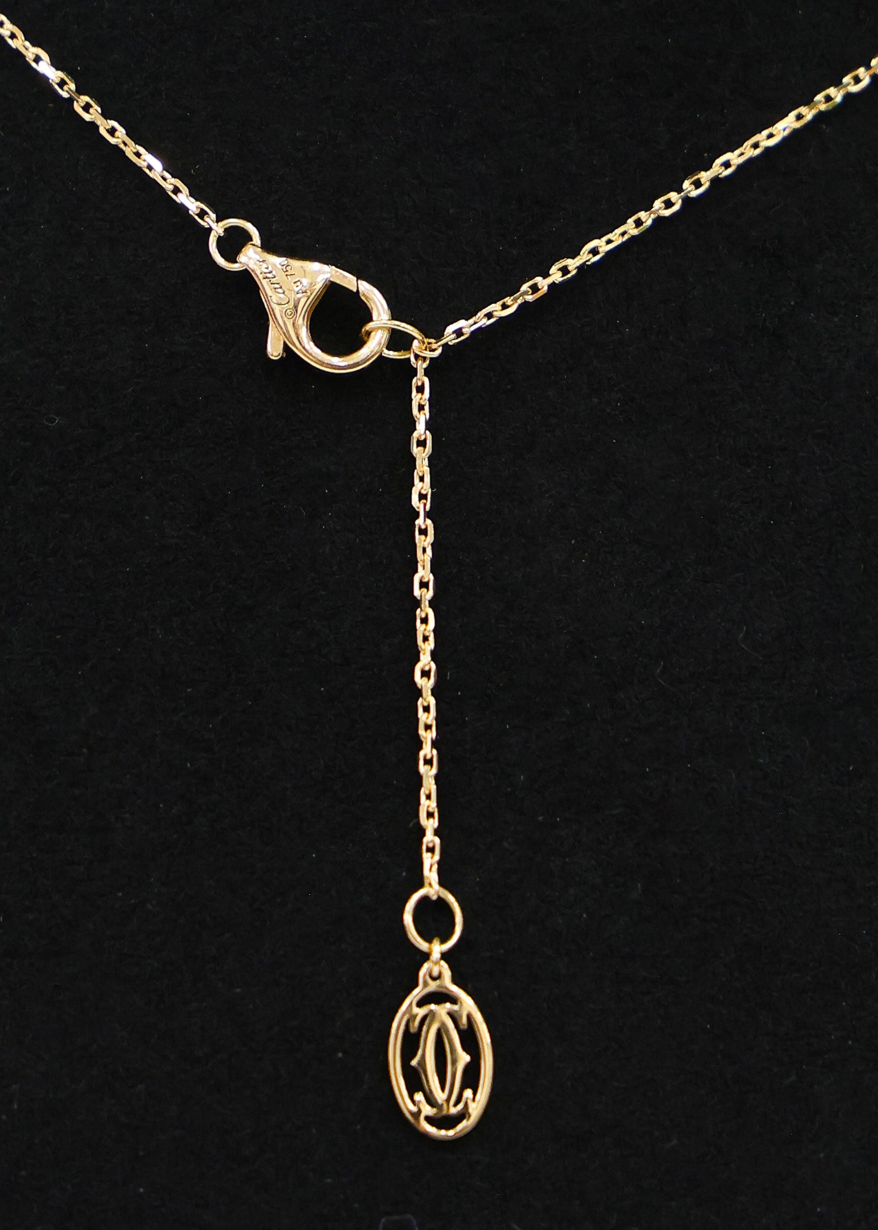 Preloved CARTIER D'amour XS Diamond Necklace 18K Gold 2.2g | Luxe Again Maison