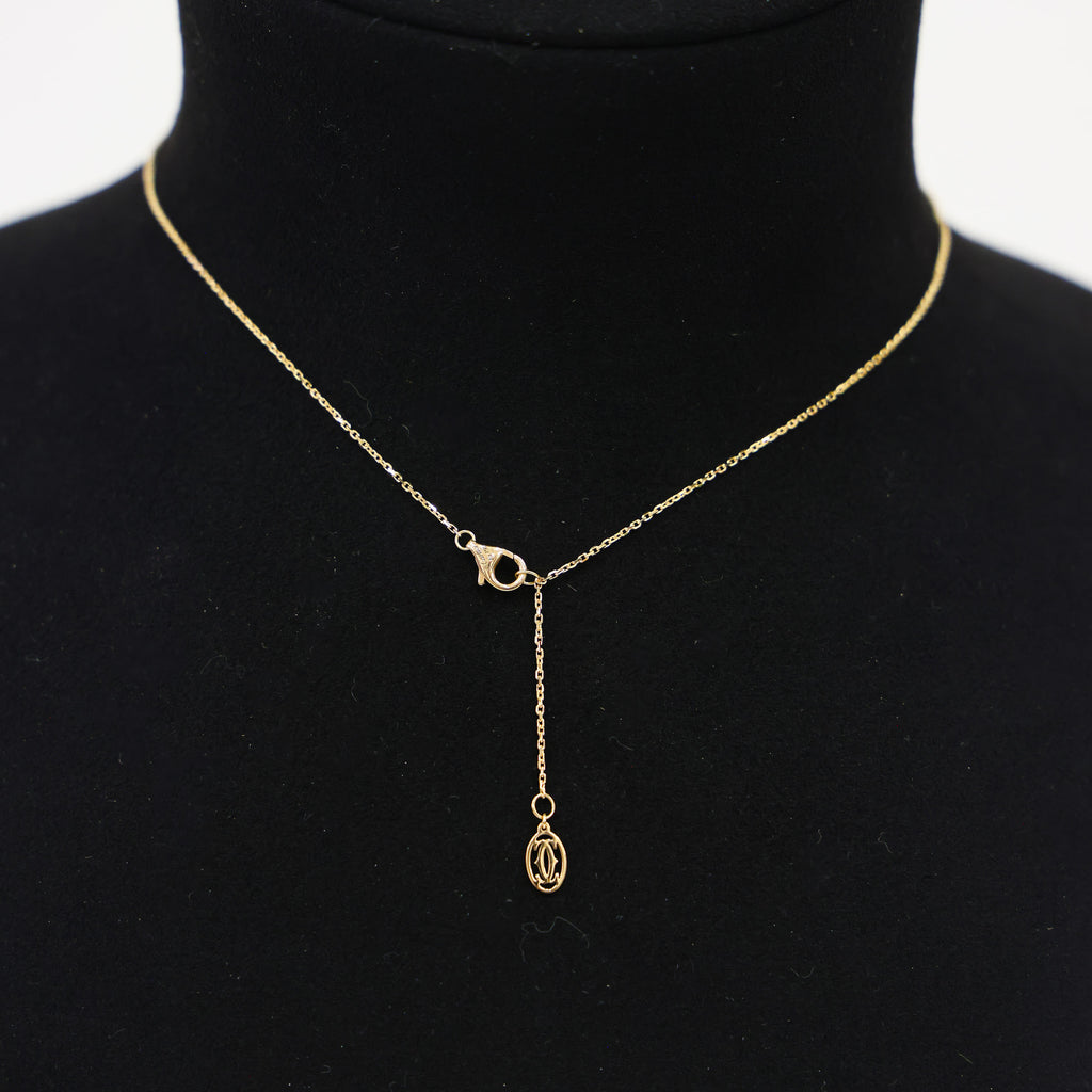 Preloved CARTIER D'amour XS Diamond Necklace 18K Gold 2.2g | Luxe Again Maison