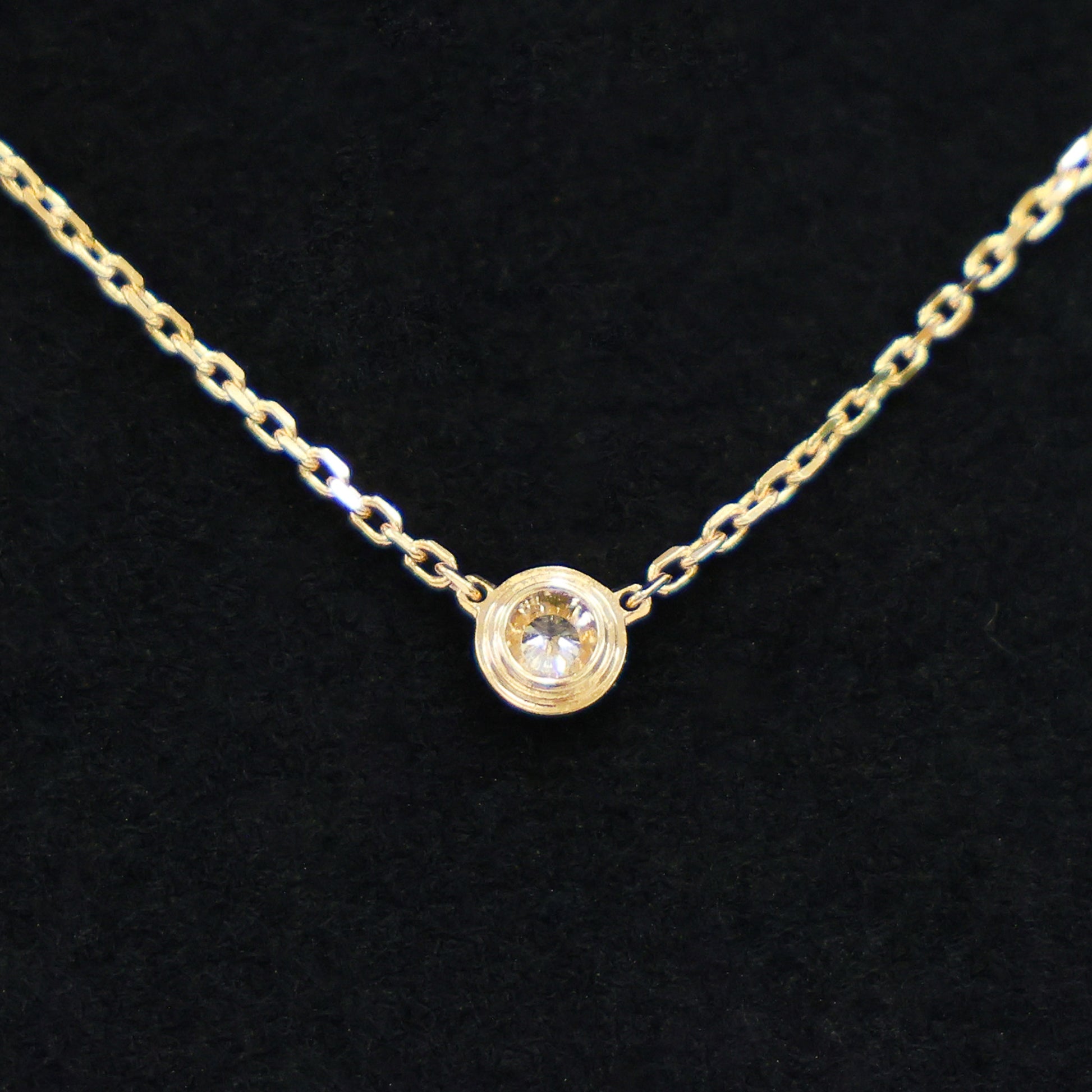 Preloved CARTIER D'amour XS Diamond Necklace 18K Gold 2.2g | Luxe Again Maison