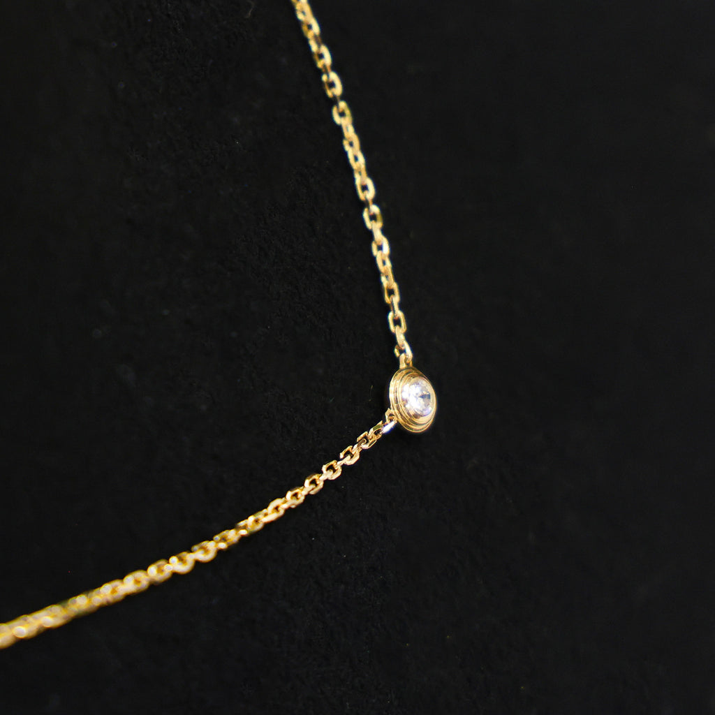 Preloved CARTIER D'amour XS Diamond Necklace 18K Gold 2.2g | Luxe Again Maison