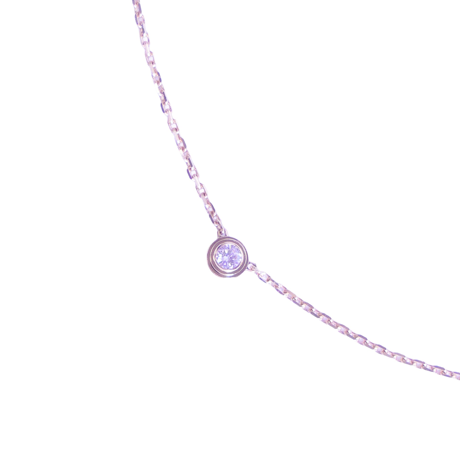 Preloved CARTIER D'amour XS Diamond Necklace 18K Gold SJLXXX 2.2g | Luxe Again Maison