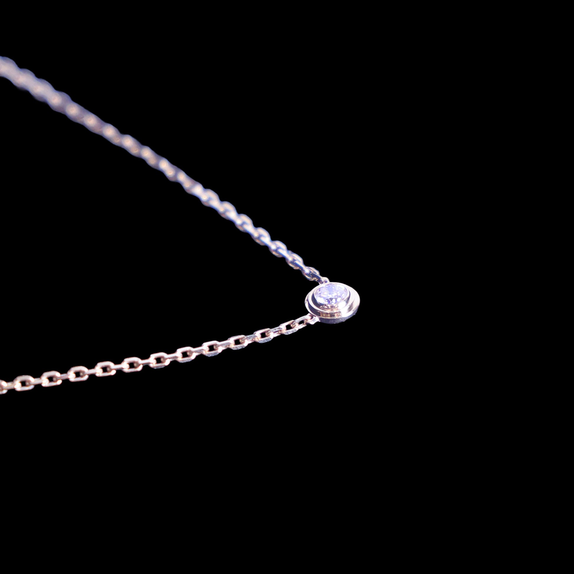 Preloved CARTIER D'amour XS Diamond Necklace 18K Gold SJLXXX 2.2g | Luxe Again Maison