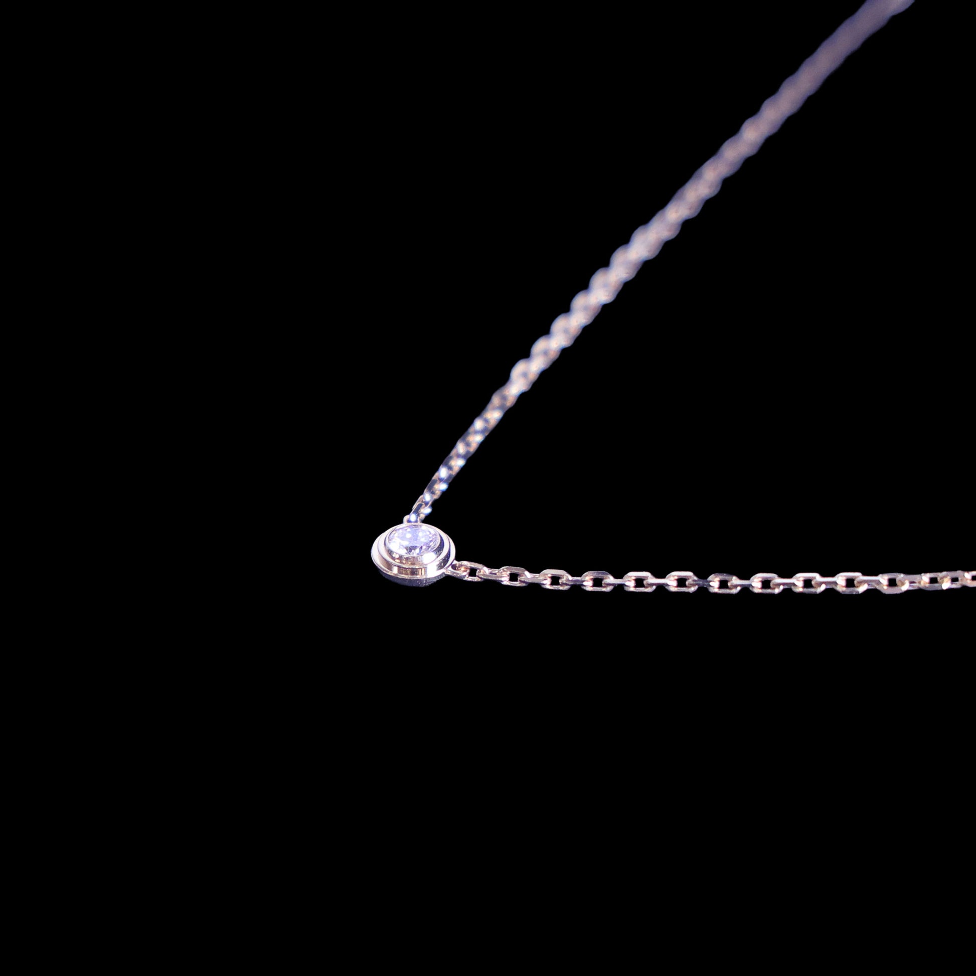 Preloved CARTIER D'amour XS Diamond Necklace 18K Gold SJLXXX 2.2g | Luxe Again Maison