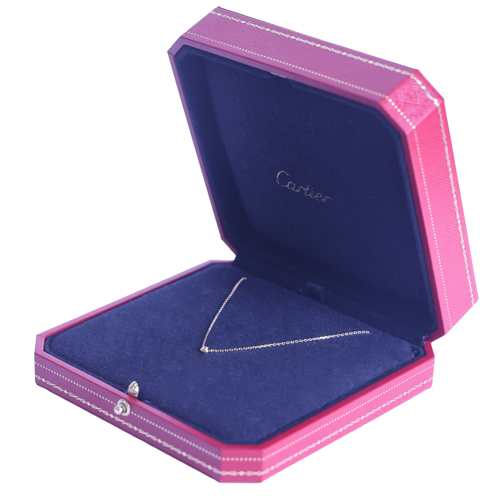 Preloved CARTIER D'amour XS Diamond Necklace 18K Gold SJLXXX 2.2g | Luxe Again Maison