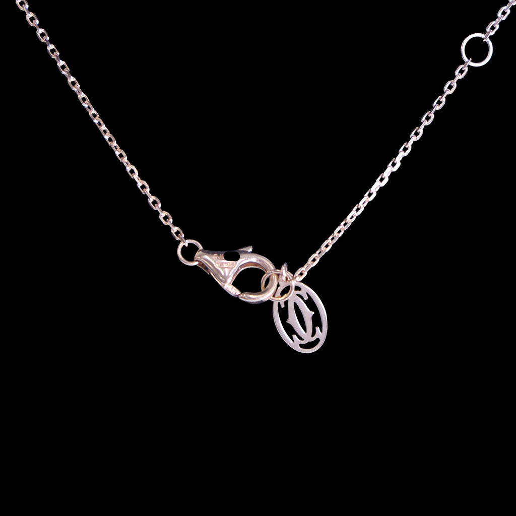 Preloved CARTIER D'amour XS Diamond Necklace 18K Gold SJLXXX 2.2g | Luxe Again Maison