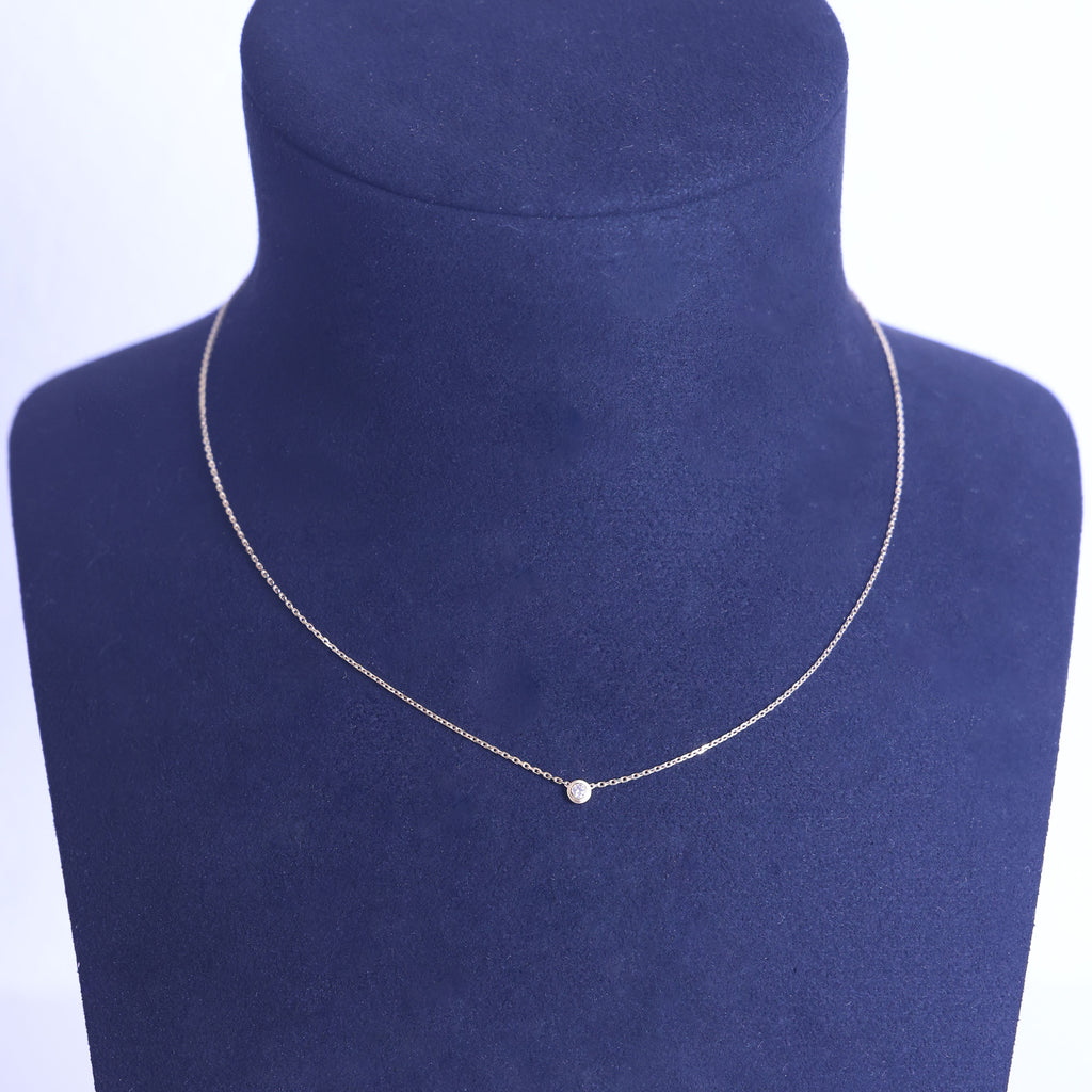 Preloved CARTIER D'amour XS Diamond Necklace 18K Gold SJLXXX 2.2g | Luxe Again Maison