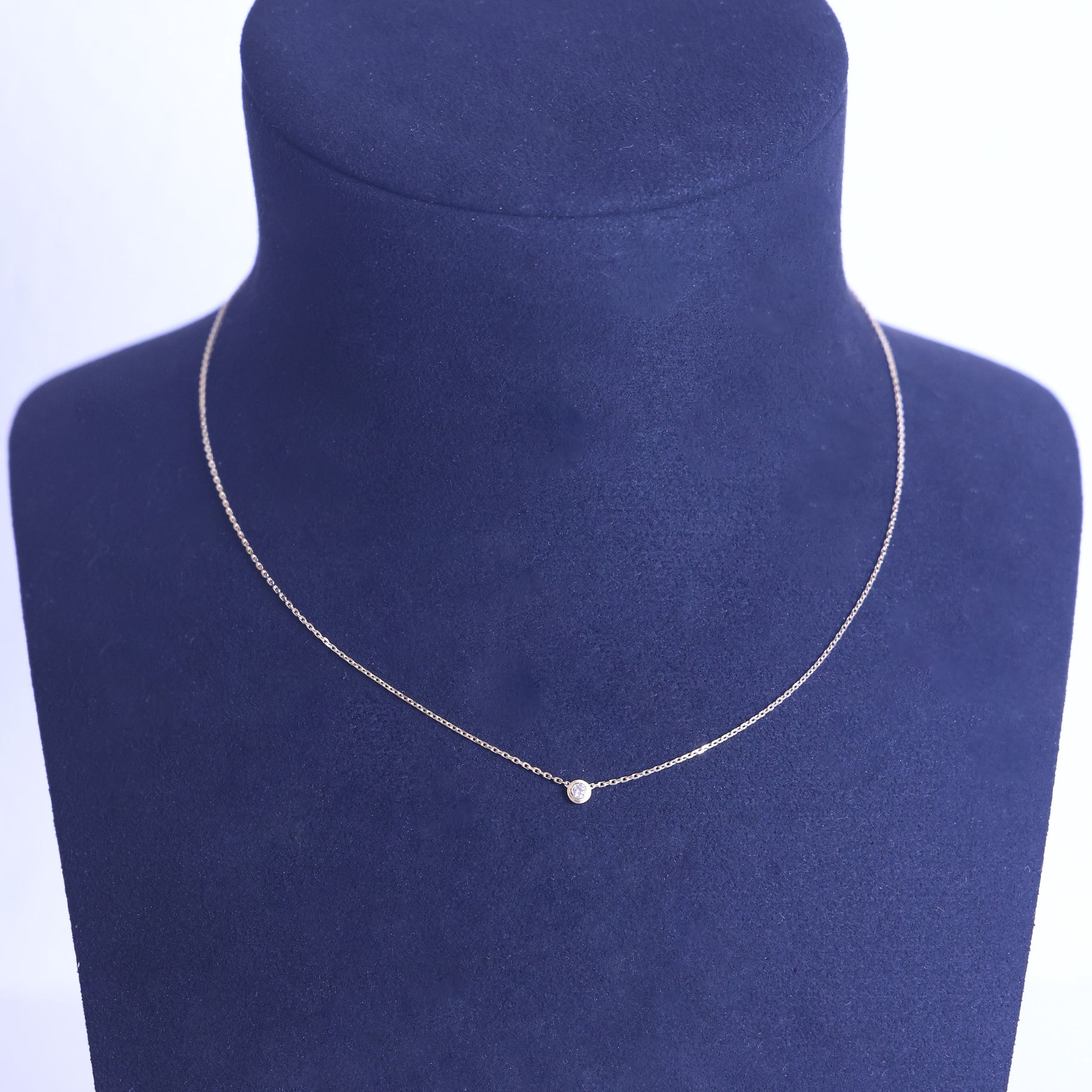 Preloved CARTIER D'amour XS Diamond Necklace 18K Gold SJLXXX 2.2g | Luxe Again Maison