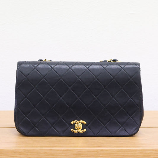 Preloved CHANEL Matelasse 23 Full Flap Lambskin G Black Bag | Luxe Again Maison