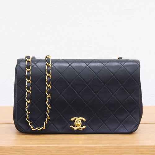 Preloved CHANEL Matelasse 23 Full Flap Lambskin G Black Bag | Luxe Again Maison