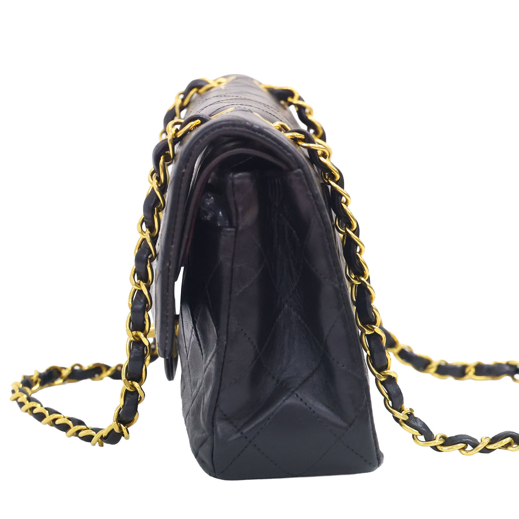 Preloved CHANEL Matelasse 23 Lambskin Double Flap Double Chain Black | Luxe Again Maison