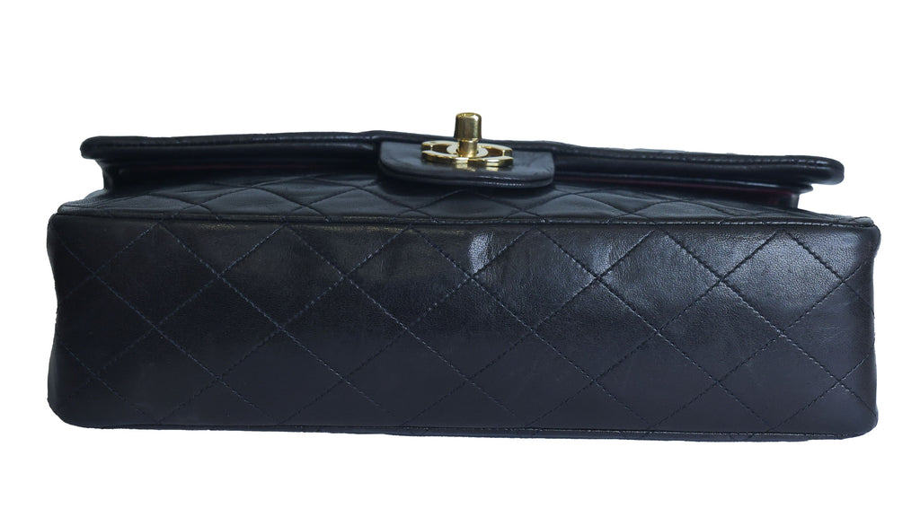 Preloved CHANEL Matelasse 25 Lambskin Double Flap Double Chain Black 3XXXXXX8 | Luxe Again Maison