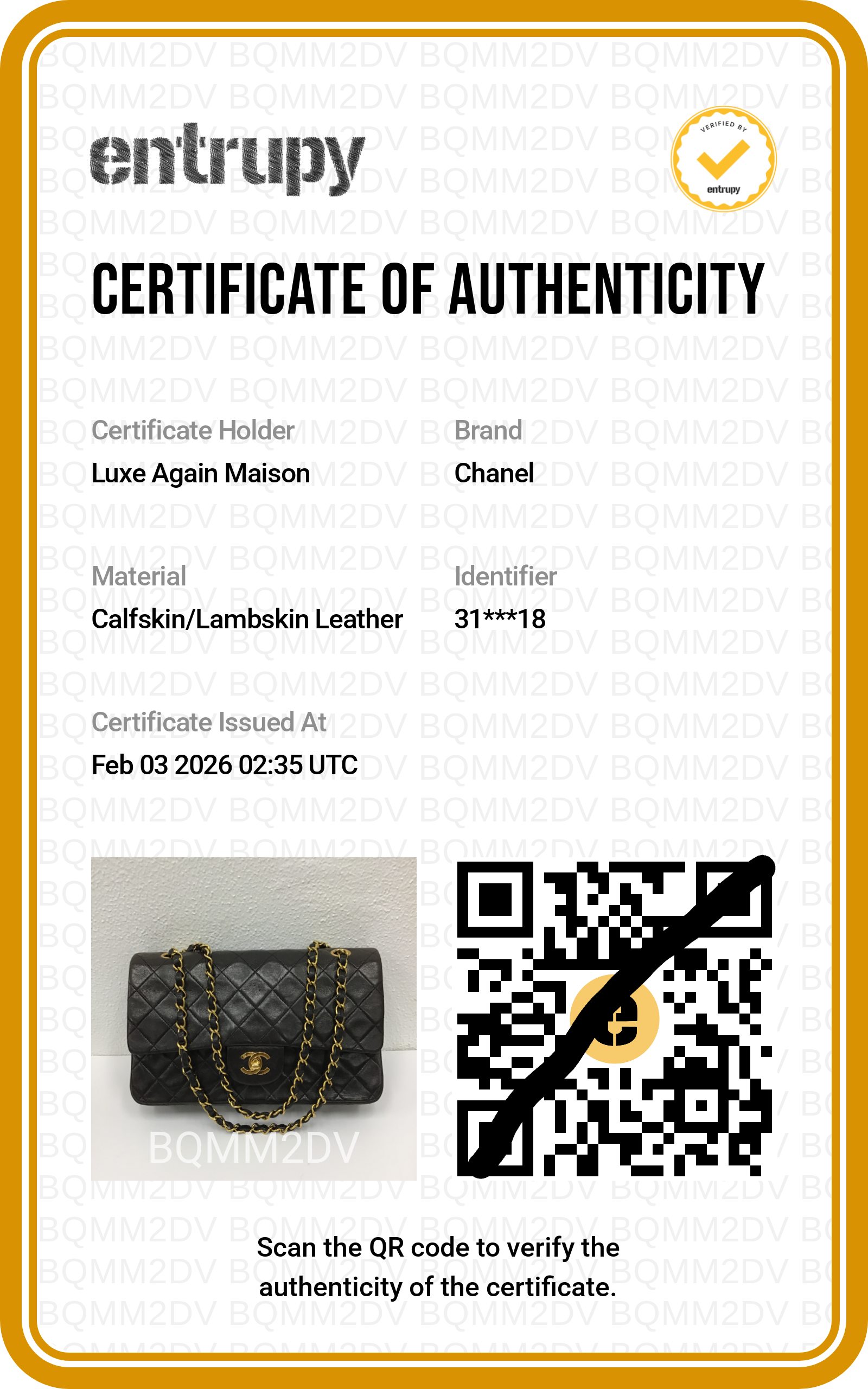 Preloved CHANEL Matelasse 25 Lambskin Double Flap Double Chain Black 3XXXXXX8 | Luxe Again Maison