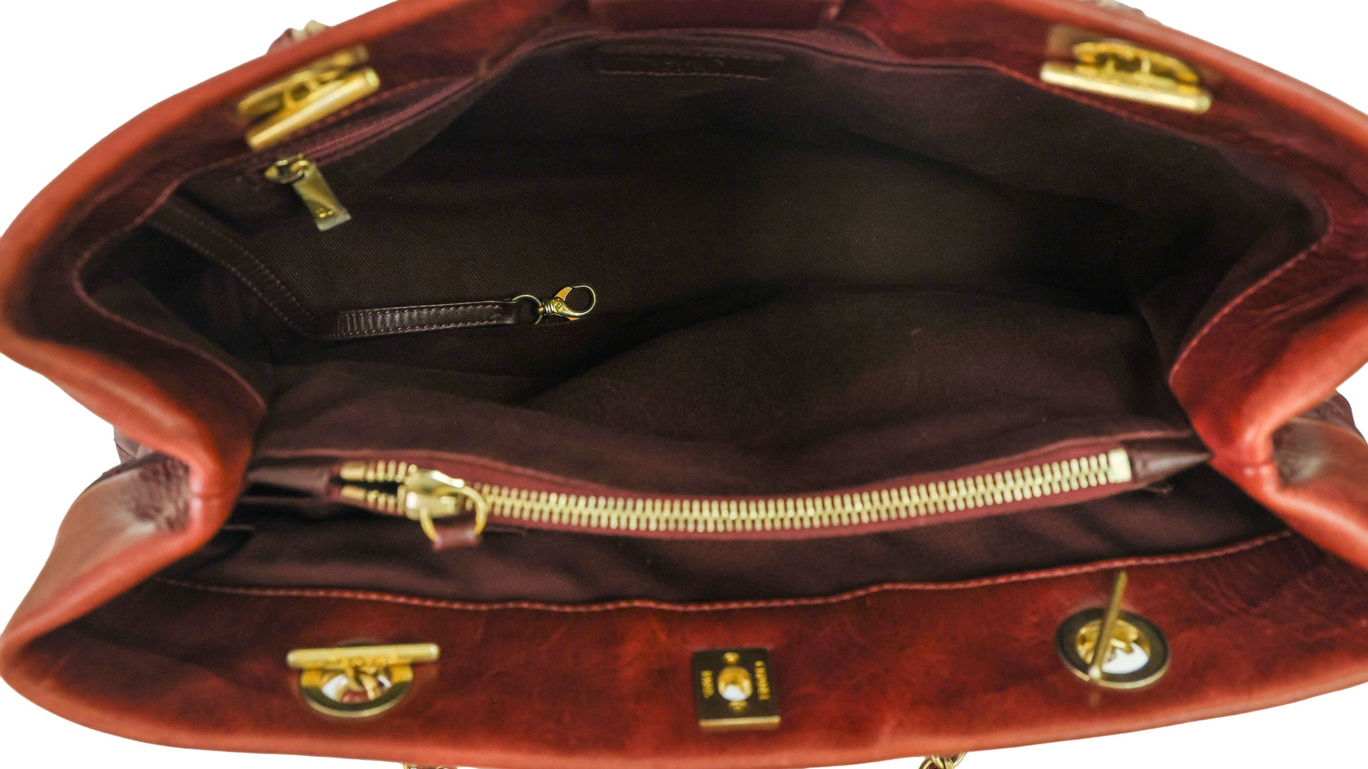 Preloved CHANEL Matelasse Calfskin Chain Tote Burgundy 20th Series  | Luxe Again Maison