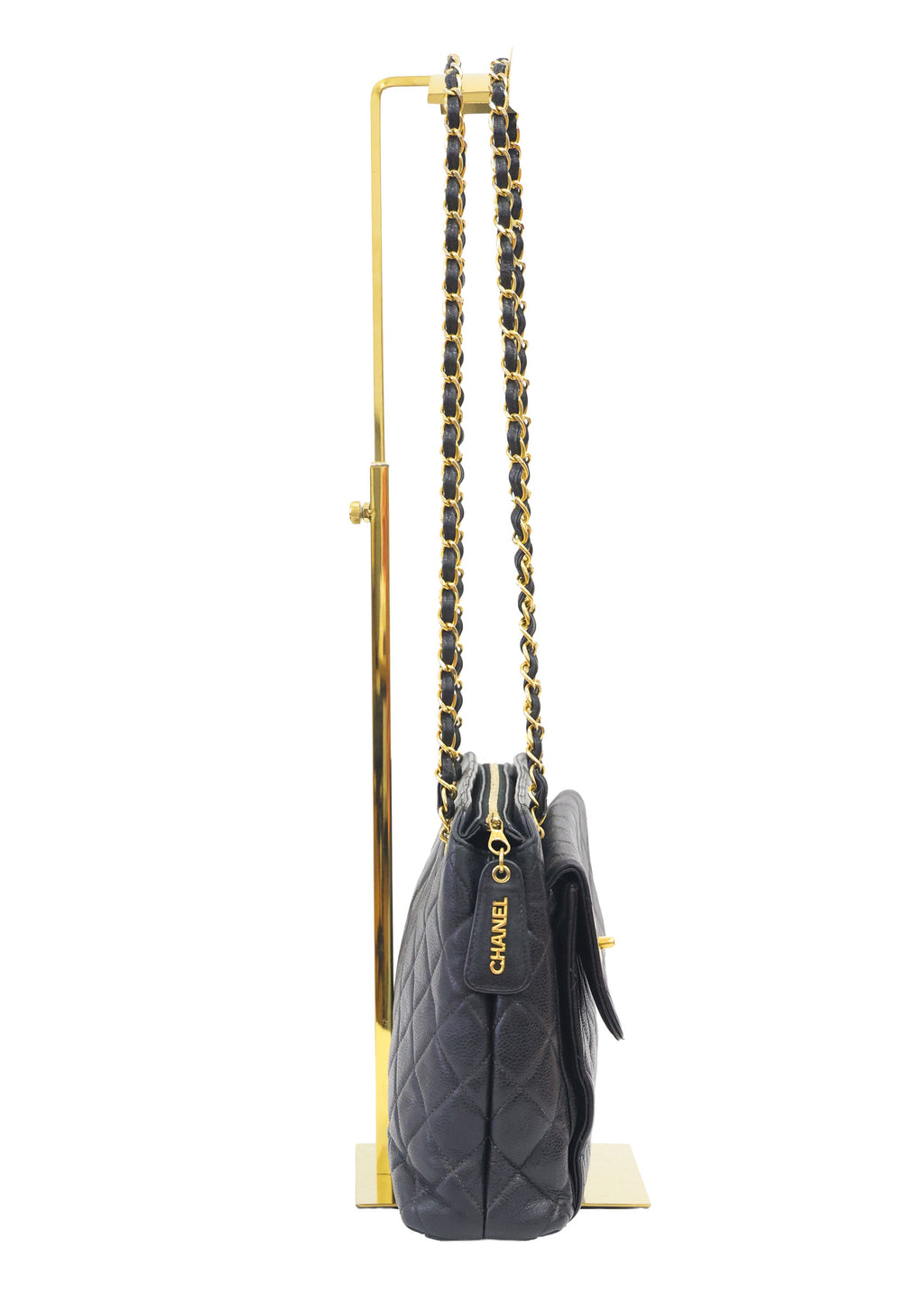 Preloved vintage CHANEL Matelasse Caviar Skin Chain Shoulder Bag Gold Hardware | Luxe Again Maison