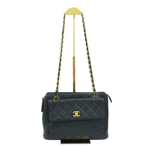 Preloved vintage CHANEL Matelasse Caviar Skin Chain Shoulder Bag Gold Hardware | Luxe Again Maison