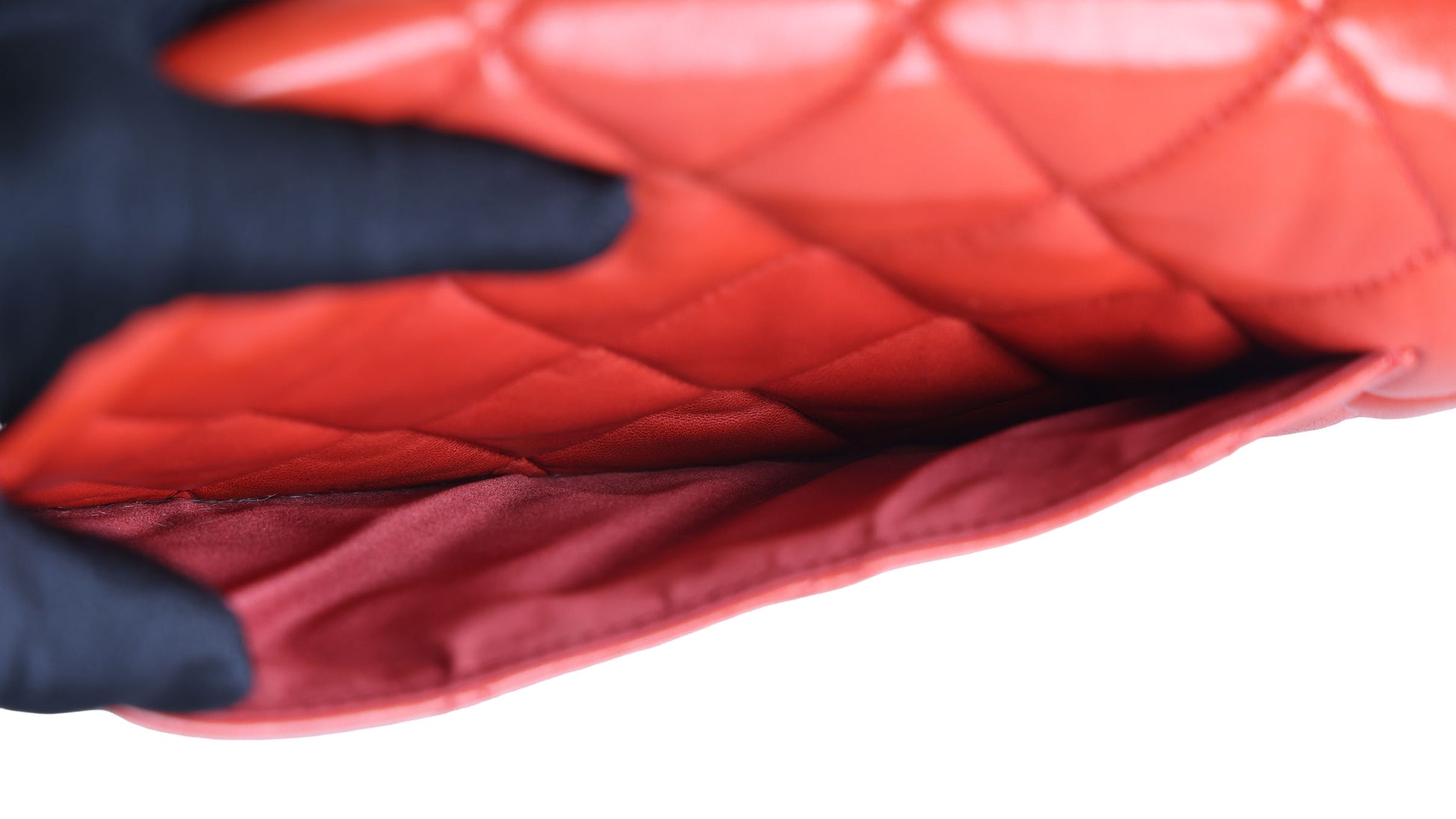 Preloved CHANEL Matelasse Lambskin Chain Shoulder Red Silver Hardware 13XXXXXX | Luxe Again Maison