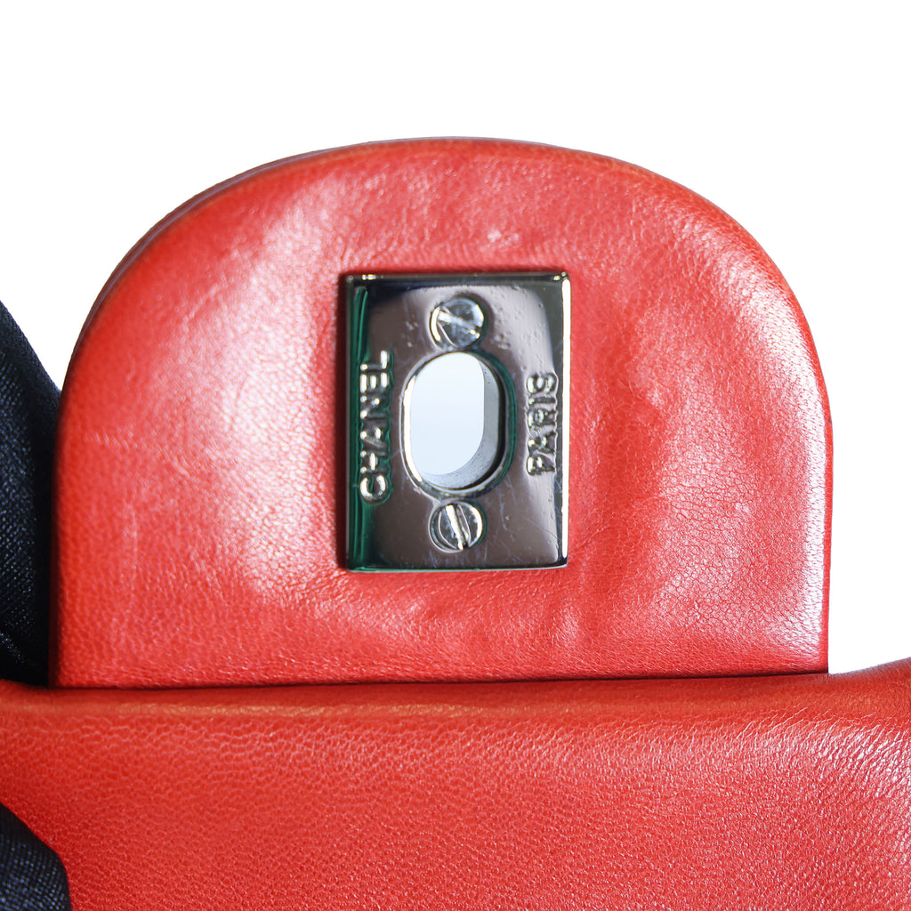 Preloved CHANEL Matelasse Lambskin Chain Shoulder Red Silver Hardware 13XXXXXX | Luxe Again Maison