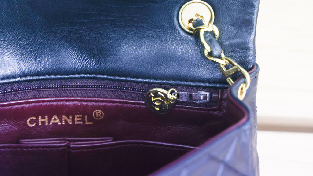 Pre-owned CHANEL Mini Matelasse 20 Lambskin G Black Bag | Luxe Again Maison