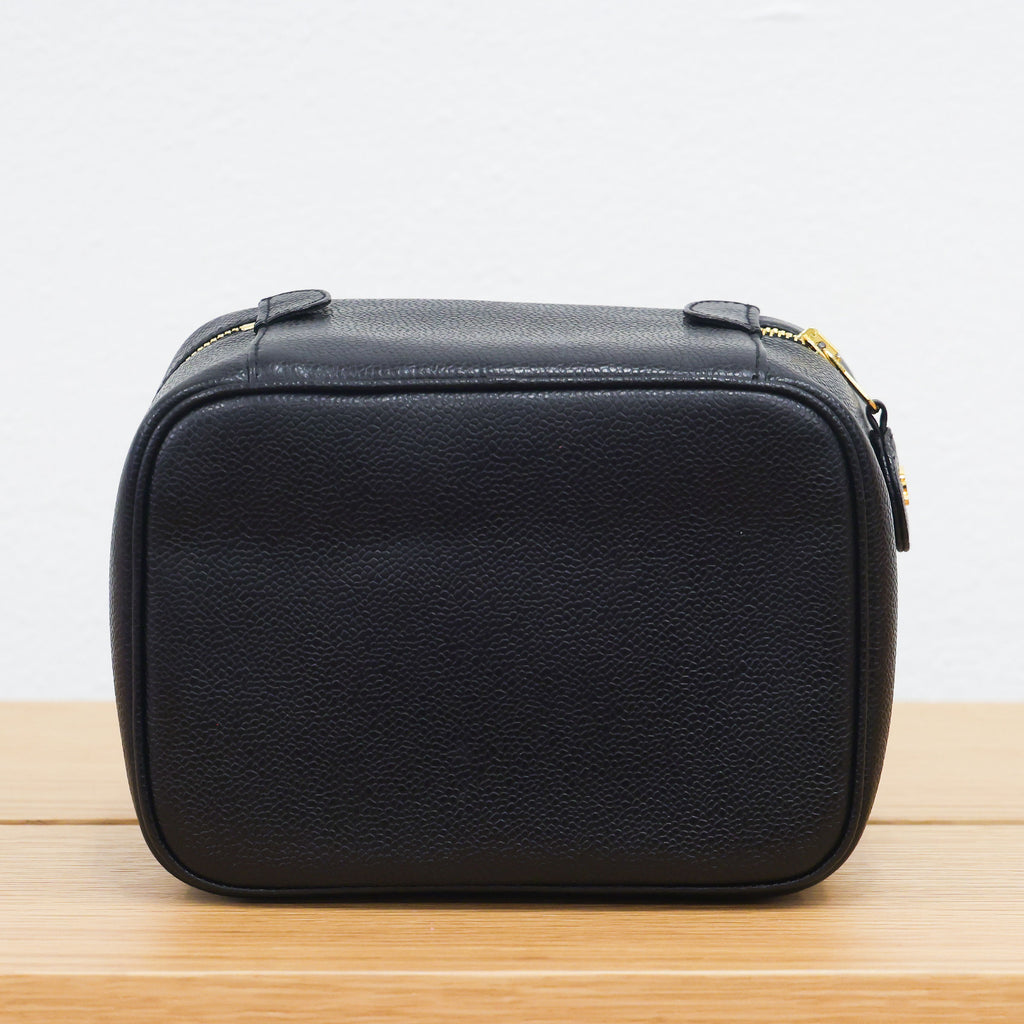 Pre-owned vintage Chanel Vintage Caviar Skin Black 4th Series Vanity Bag | Luxe Again Maison