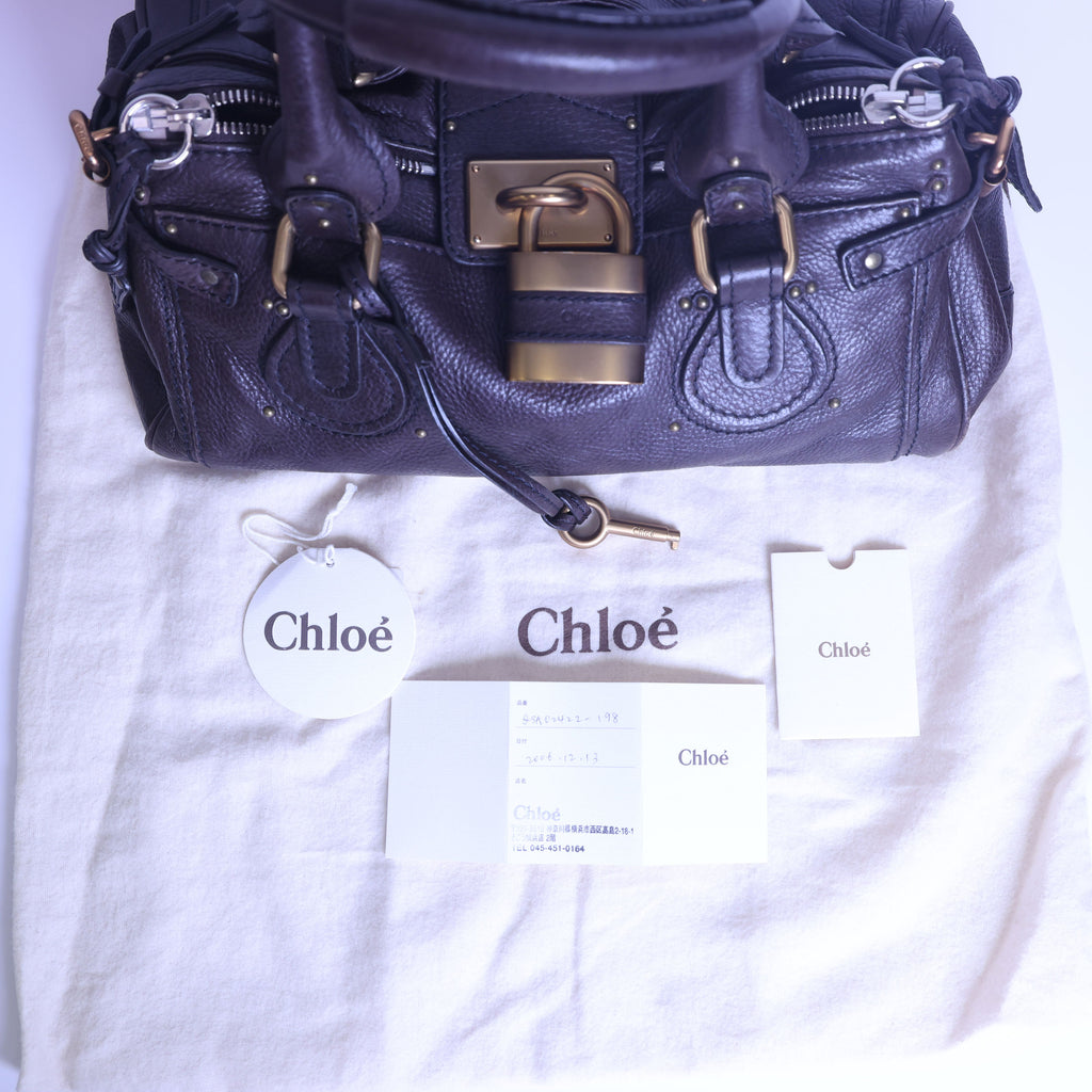 Preloved CHLOE Paddington Leather Hand Bag Brown | Luxe Again Mason