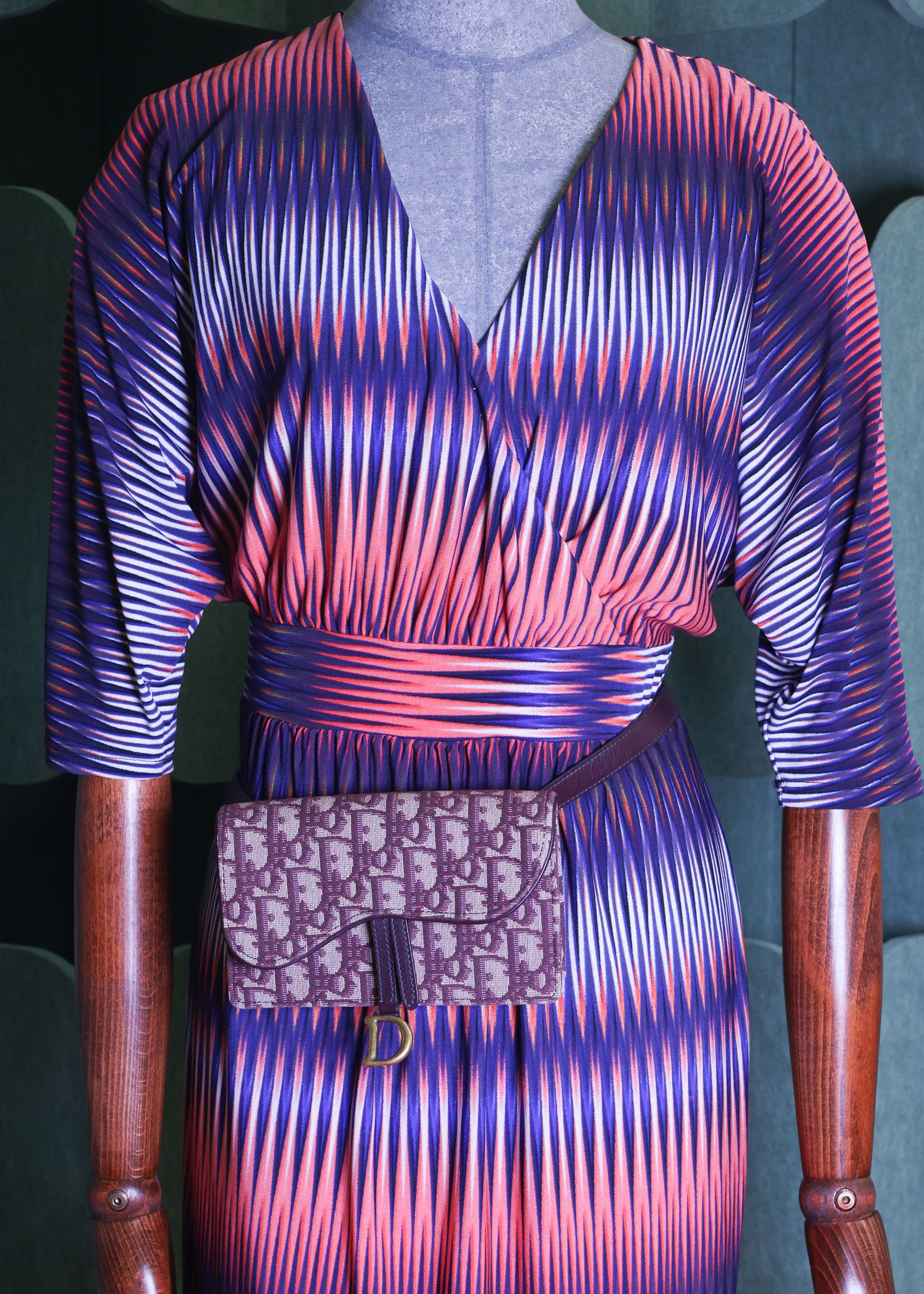 Preloved CHRISTIAN DIOR Dior Trotter Saddle Waist Bag Burgundy | Luxe Again Maison